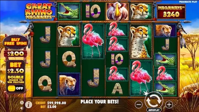 Grand Rhino Megaways Screenshot