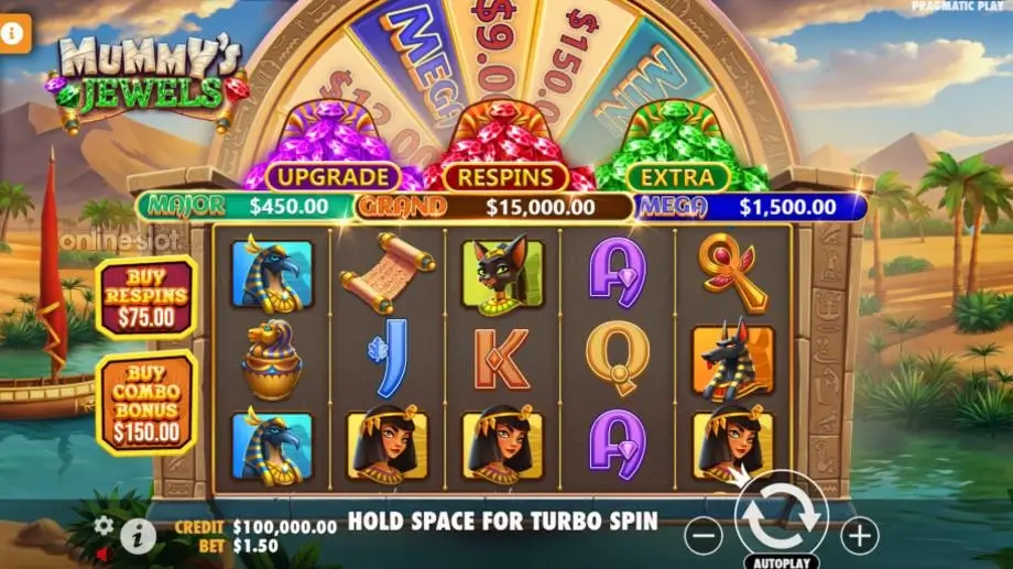 Mummy’s Jewels Game Screenshot