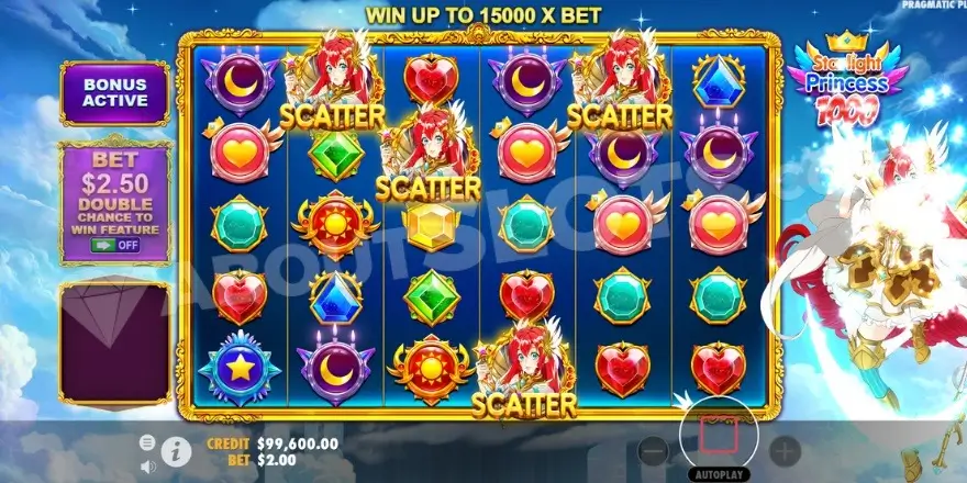 Starlight Princess 1000 Game Screeshot