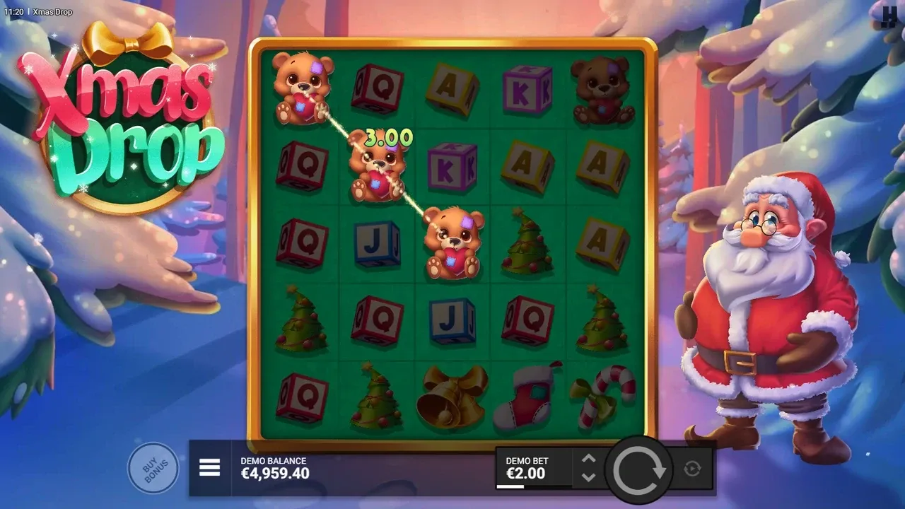 Xmas Drop Game Screenshot