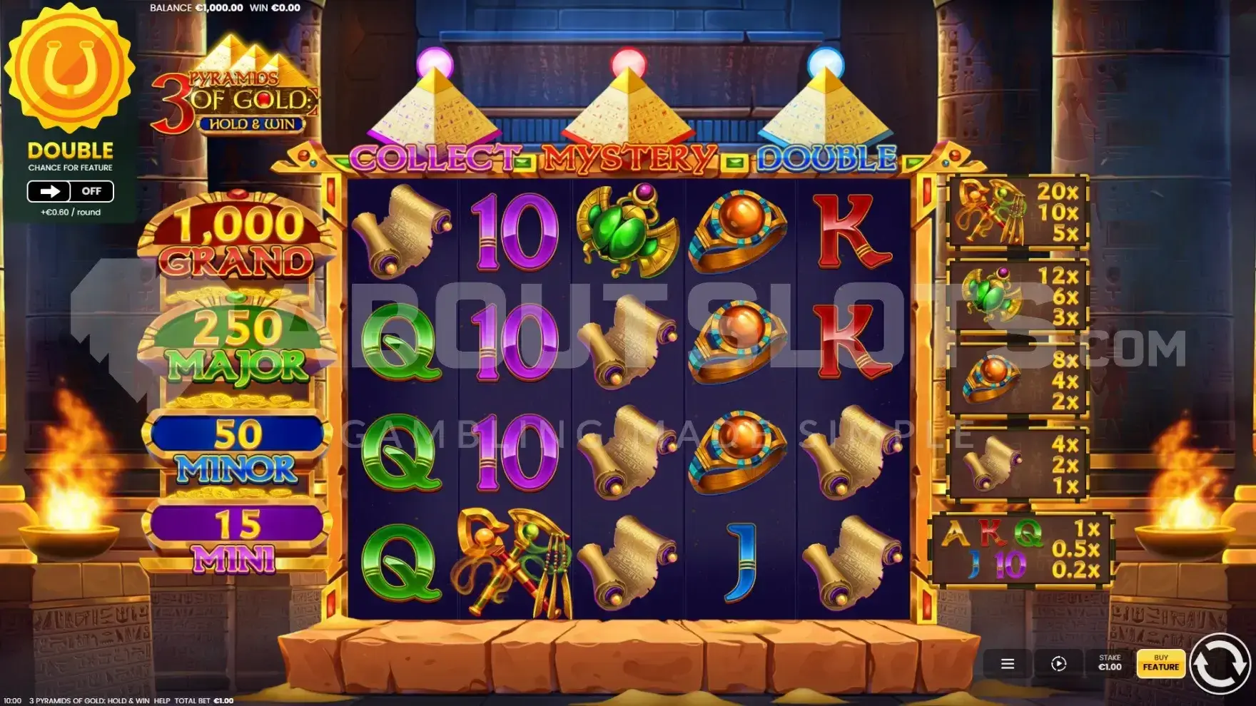 3 pyramids of gold screenshot