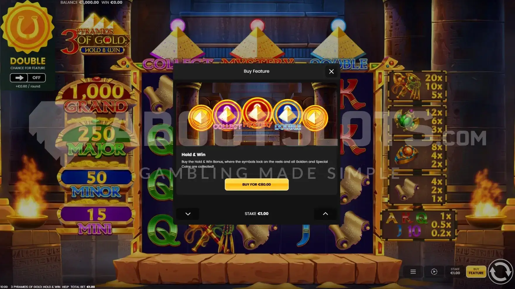 3 pyramids of gold screenshot