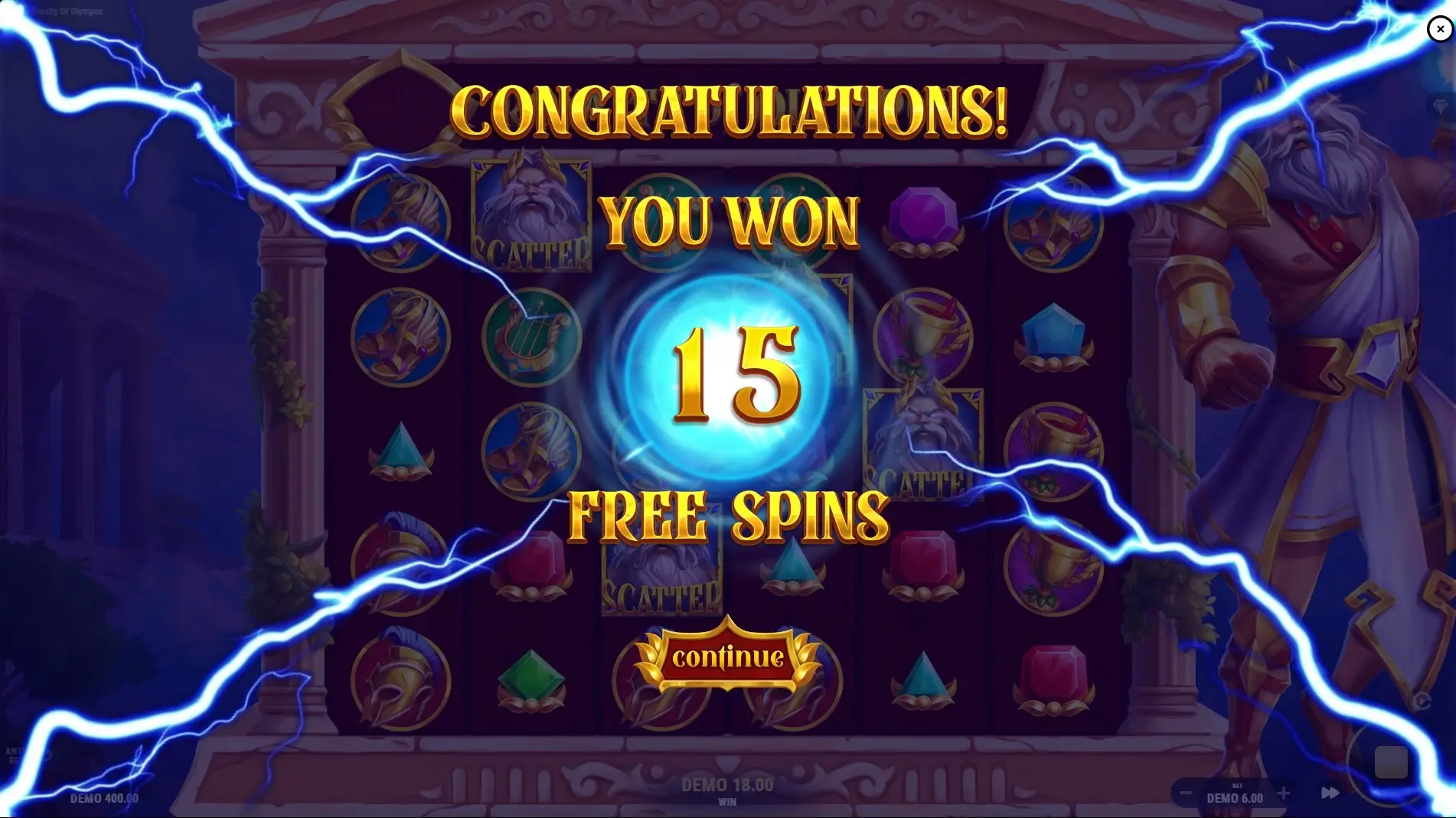 Royalty of Olympus Screenshot