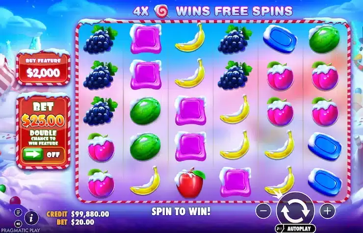 Sweet Bonanza Xmas Game Screenshot