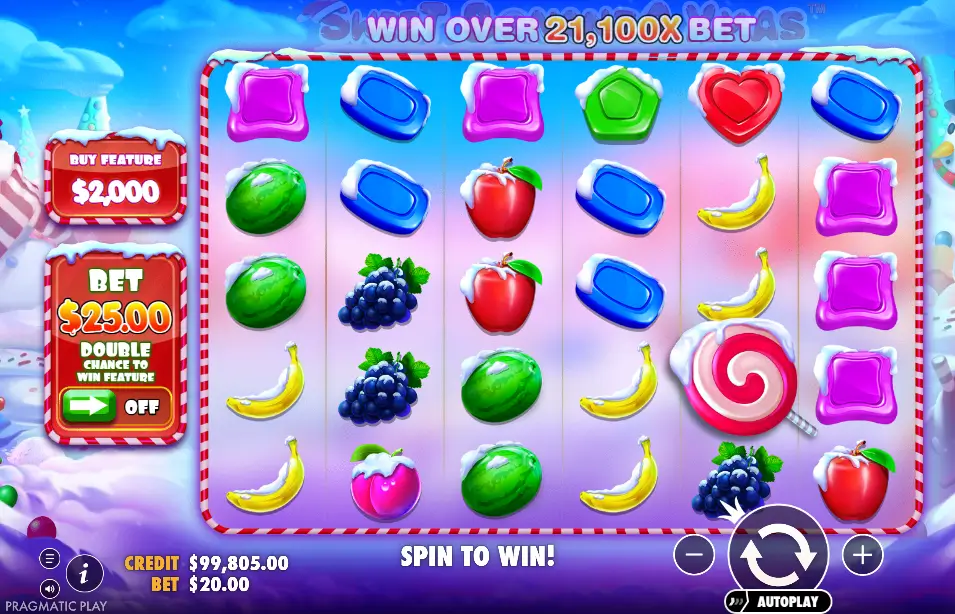 Sweet Bonanza Xmas Game Screenshot