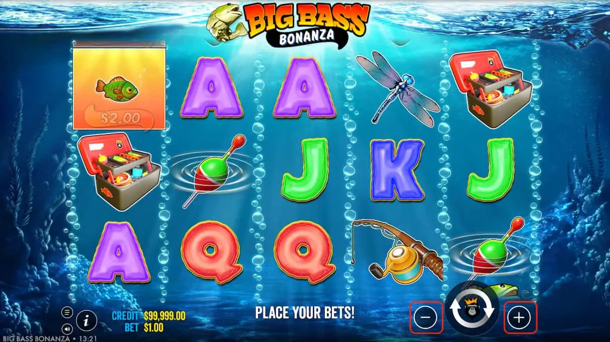 Big Bass Bonanza Game Screenshot