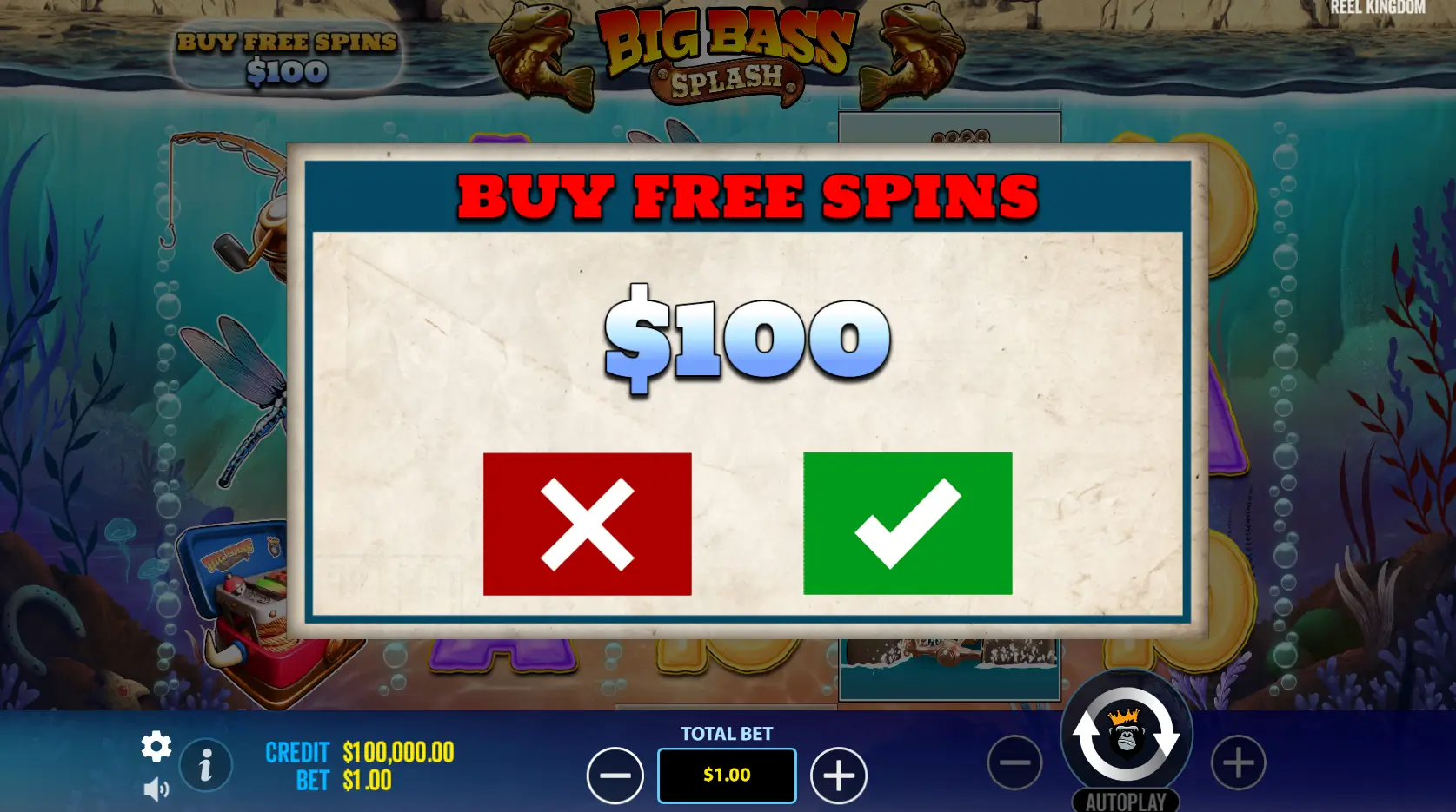 Big Bass Splash Game Screenshot