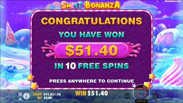 Sweet Bonanza Game Screenshot