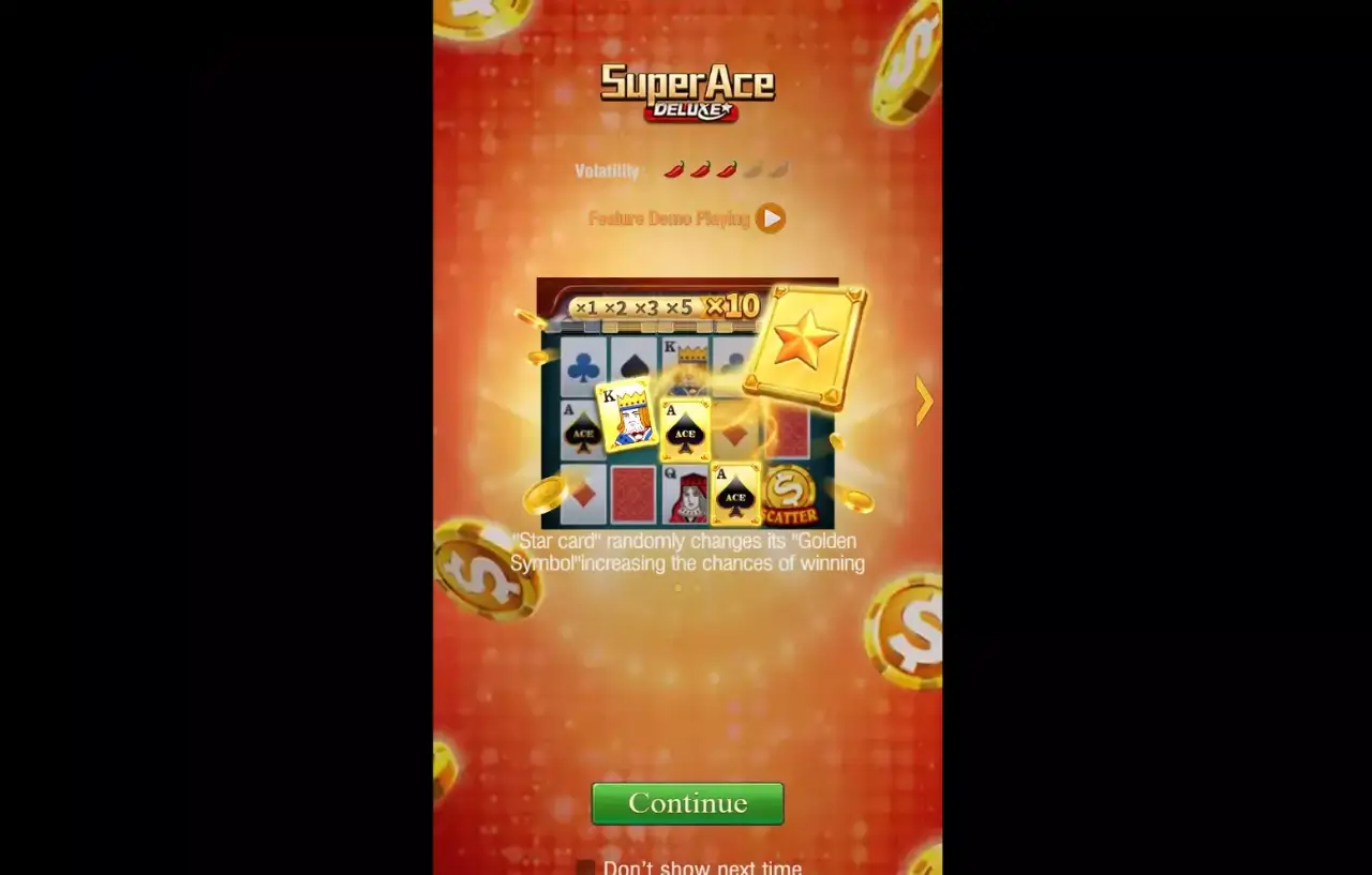 Super Ace Deluxe Game Screenshot